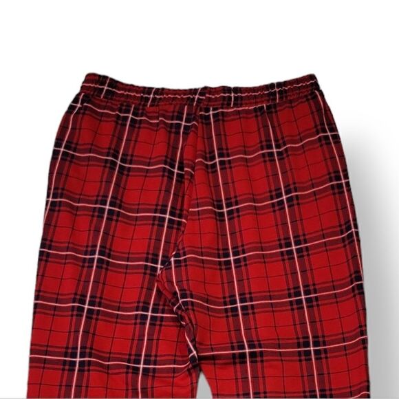 NEW H&M Divided Plaid Pull On Style Elastic Waist Pants with Pockets Size XS - Picture 4 of 7